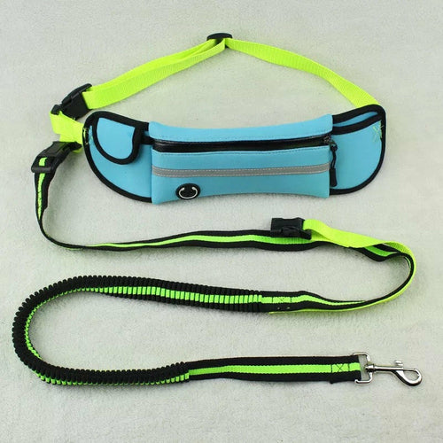 Dog Waist Running Harness - Traction Rope Reflective & Waterproof