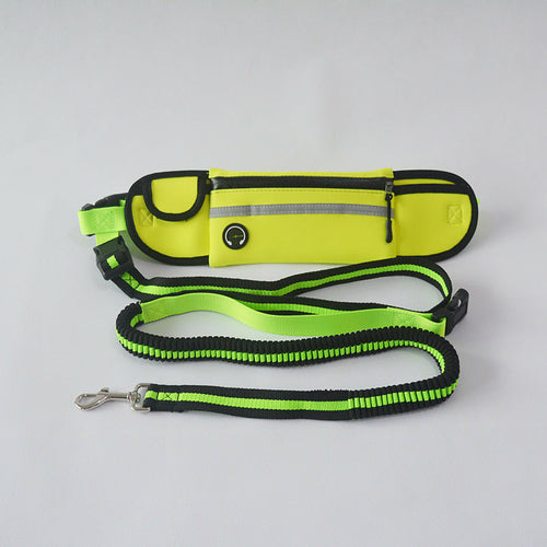 Dog Waist Running Harness - Traction Rope Reflective & Waterproof