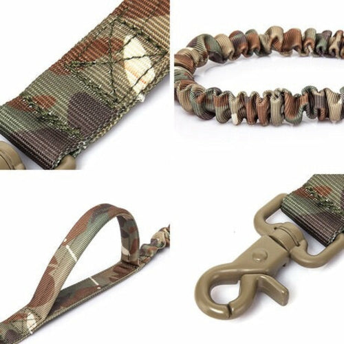 Military Style Dog Leash With Highly Reflective Threads