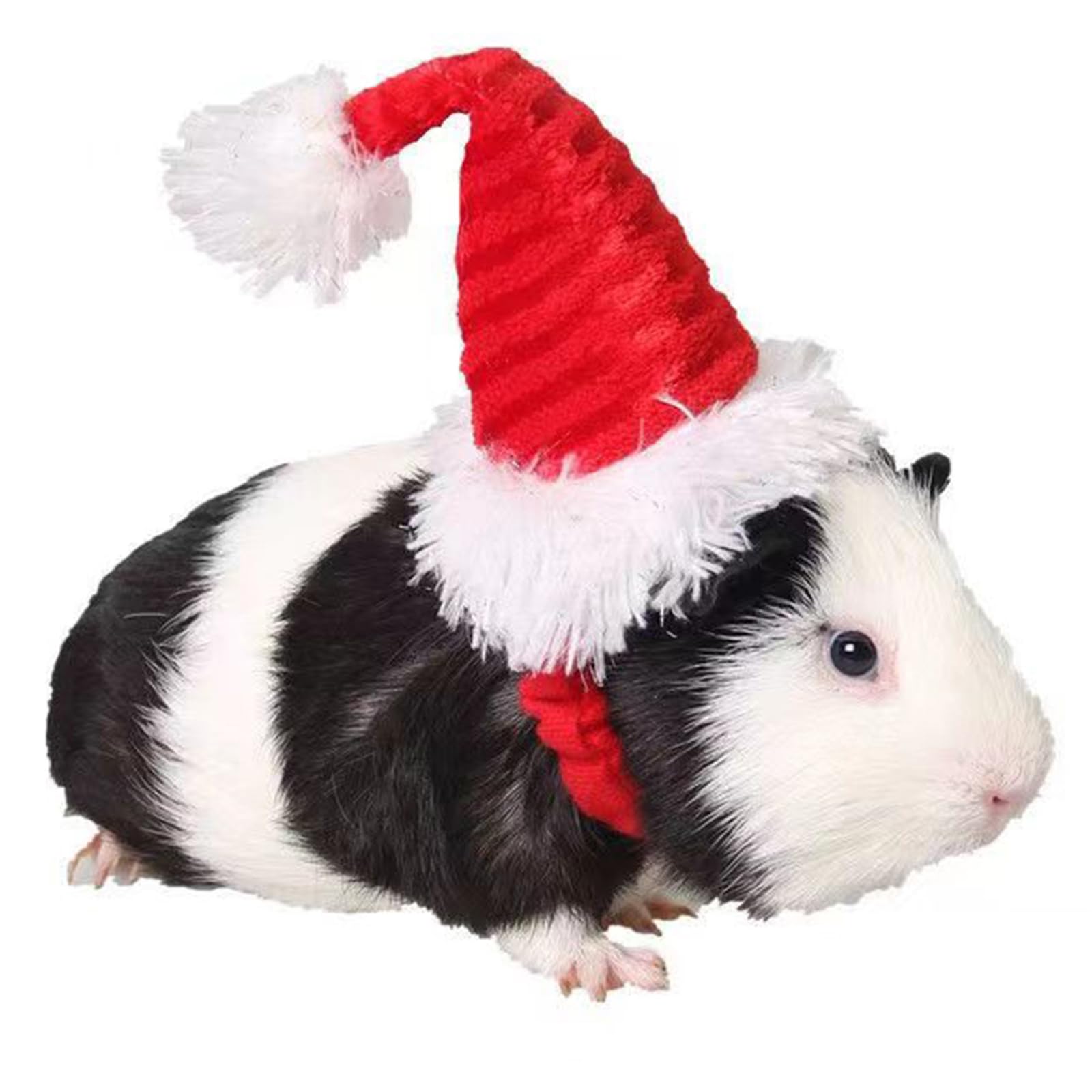 Adjustable 3D Christmas Santa Hat for Big Dogs Pets Holiday Party (Large)