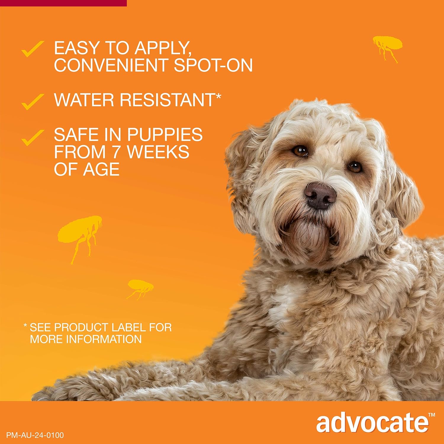 Advocate Dog, Monthly Spot-On Protection from Fleas, Heartworm and Worms, Six Pack Flea Treatment for Large Dogs 10-25 kg, 6 Pack