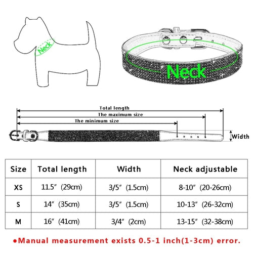 Crystal Puppy Dog Collar