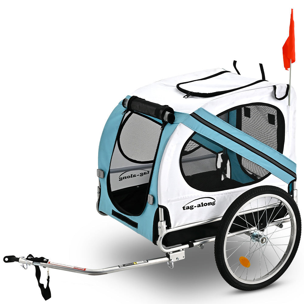 NNEMB Pet & Cargo Bike Trailer, Bicycle Pet & Cargo Trailer, Jogger, Cargo Carrier, Blue