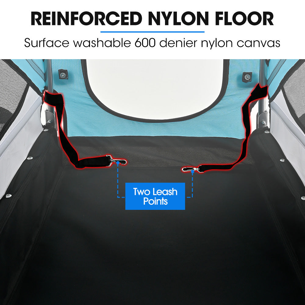 NNEMB Pet & Cargo Bike Trailer, Bicycle Pet & Cargo Trailer, Jogger, Cargo Carrier, Blue