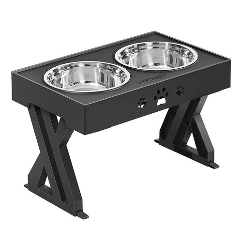 Stainless Steel Elevated Adjustable Dog Bowl