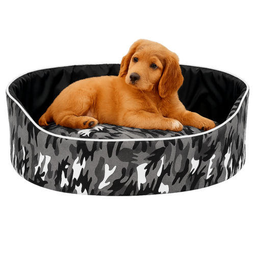 Camouflage Pet Bed – Soft, Secure & Stylish