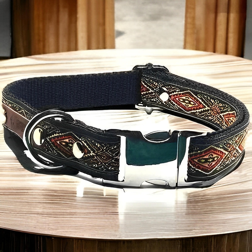 Personalised Embossed Cotton Dog Collar